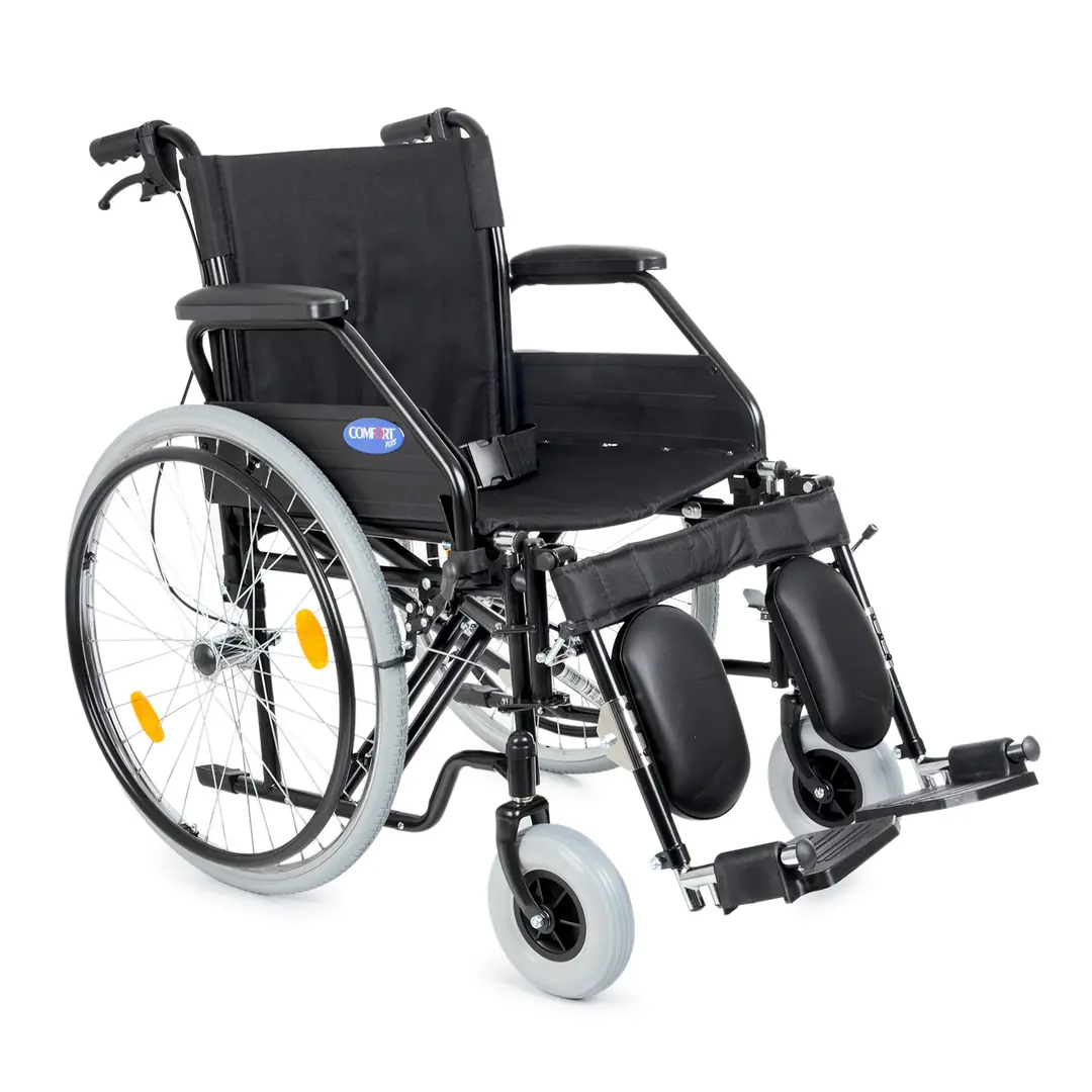 Comfort Plus DM-303 50cm Ayak Kalkarlı Standart Manuel Tekerlekli Sandalye