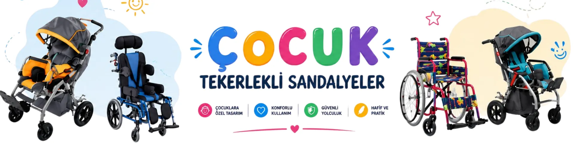 Çocuk Tekerlekli Sandalye