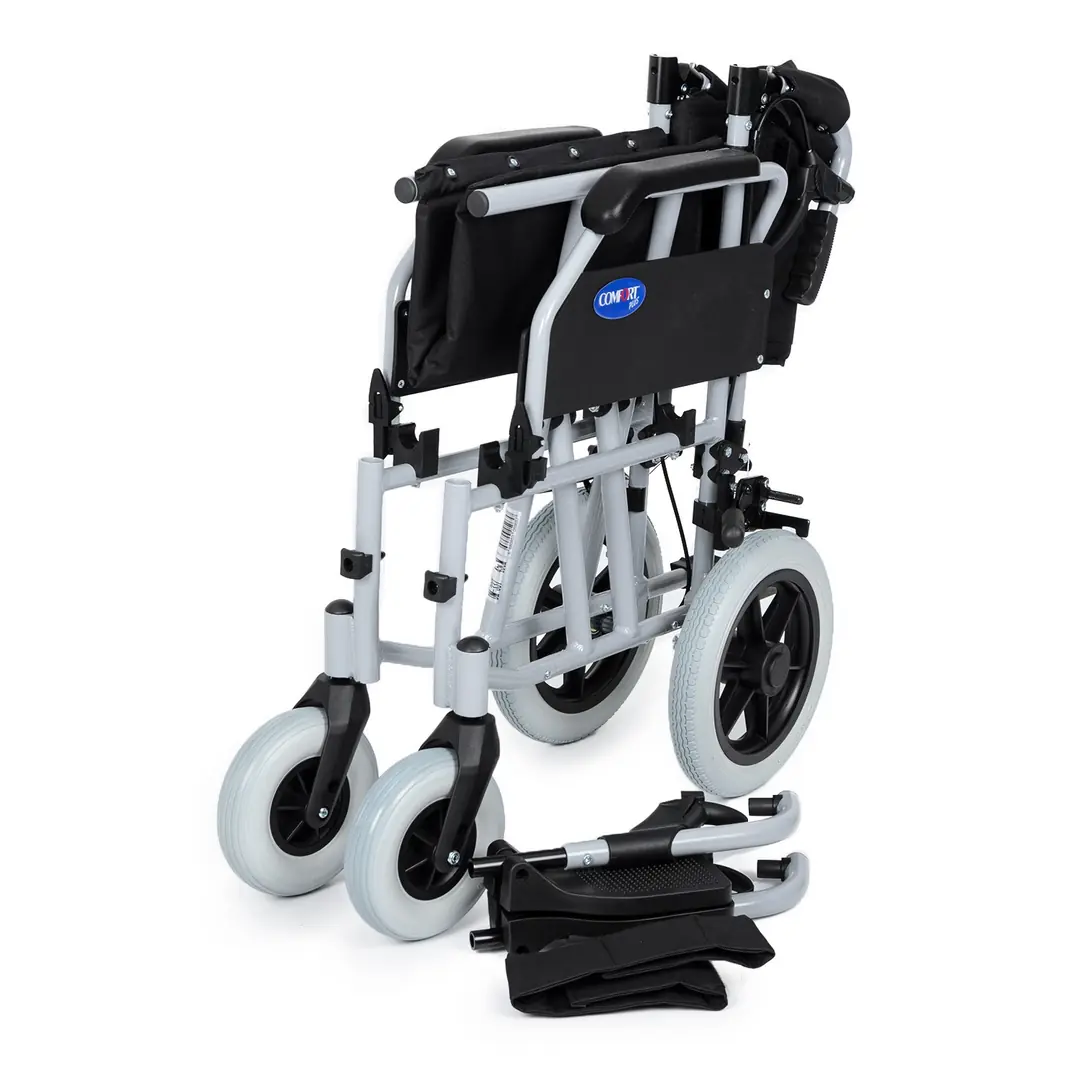 Comfort Plus DM-337 45cm Refakatçi Alüminyum Özellikli Transfer Tekerlekli Sandalye - Görsel 7