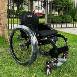 Poylin P153 Aktif Tekerlekli Sandalye, TİTANYUM