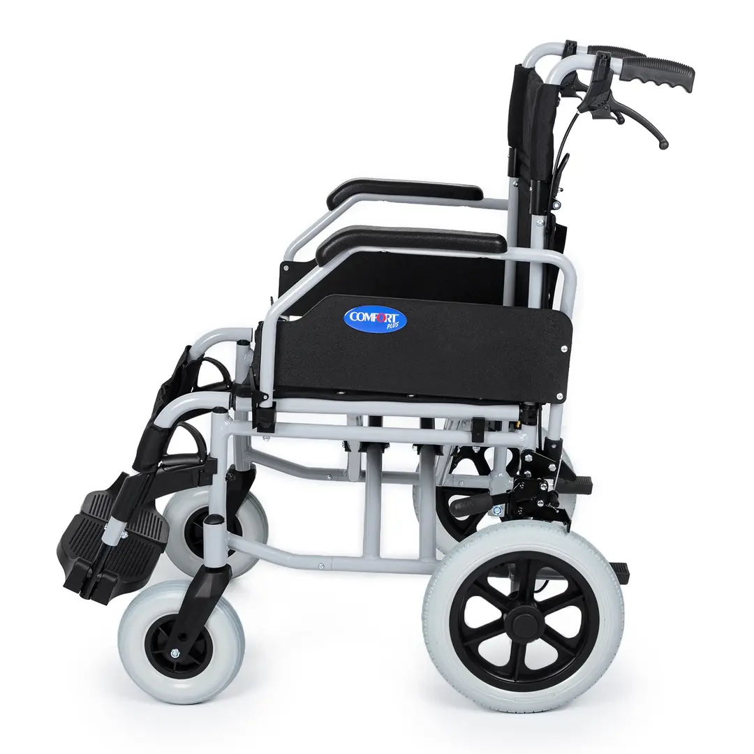 Comfort Plus DM-337 45cm Refakatçi Alüminyum Özellikli Transfer Tekerlekli Sandalye - Görsel 3